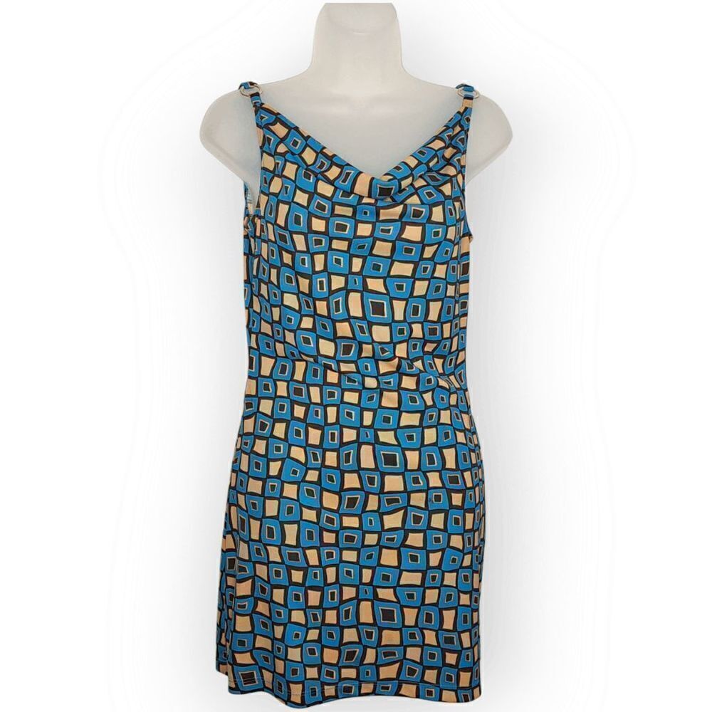 My Michelle Vintage 90s Funky Geometric Mini Dress size Small